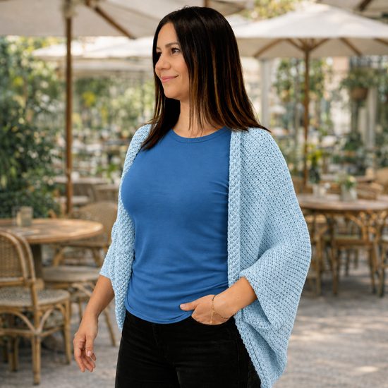 SET DAMĂ: CARDIGAN TRICOTAT ȘI TRICOU - PULOVERE - ÎMBRĂCĂMINTE