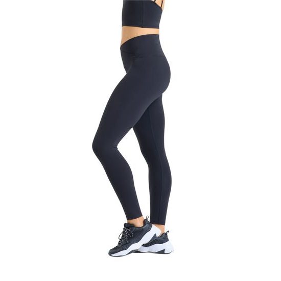 DAMEN LUXE LEGGINGS MIT ÜBERKREUZTEM BUND - SPORT LEGGINGS - SPORT KLEIDUNG