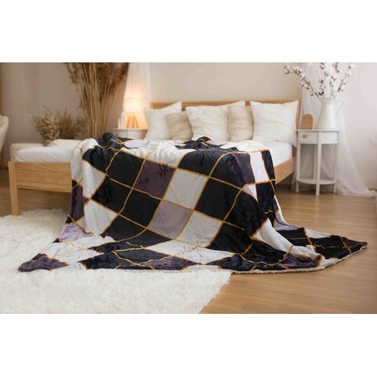 MIKROFLEECE-DECKE MIT SHERPA - DECKEN - HAUSHALT