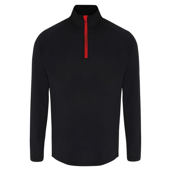 PÁNSKE TRIČKO S DLHÝM RUKÁVOM A 1/4 ZIPSOM - ŠPORTOVÉ TRIČKÁ S DLHÝM RUKÁVOM - ŠPORTOVÉ OBLEČENIE