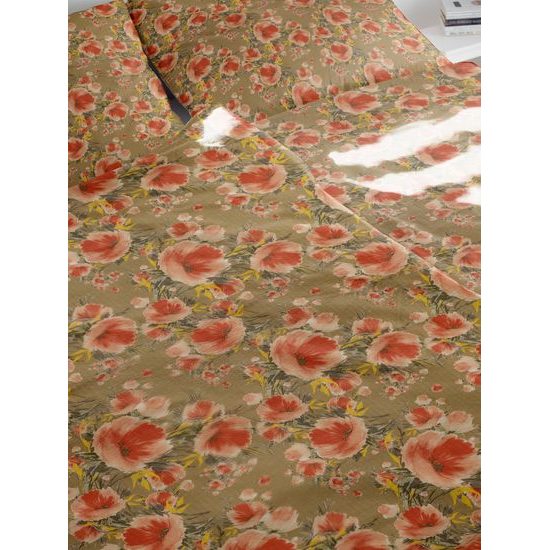 LENJERIE DE PAT CREPONATĂ FLORI MICI - LENJERII DE PAT CREPONATE - GOSPODĂRIE