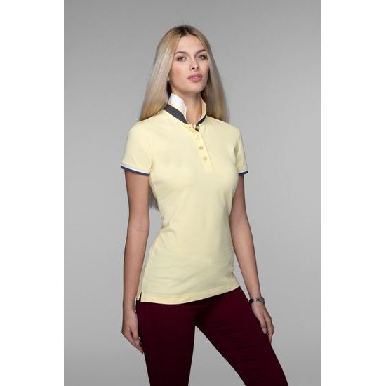 DAMEN POLO-SHIRT COLLAR UP - KURZARM POLO-SHIRTS - KLEIDUNG