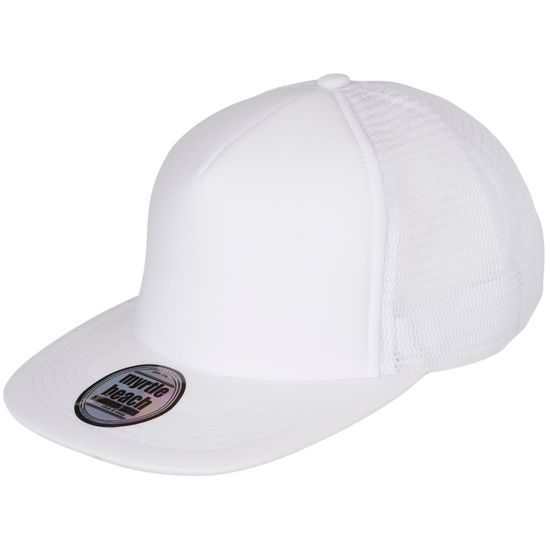 LAPOS KARIMÁJÚ TRUCKER SAPKA MB6207 - EGYENES SILTTEL - BASEBALL SAPKÁK ÉS SAPKÁK