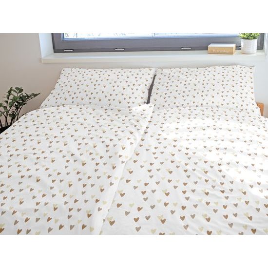 LENJERIE DE PAT DIN BUMBAC INIMIOARE - LENJERIE DE PAT DIN BUMBAC - GOSPODĂRIE