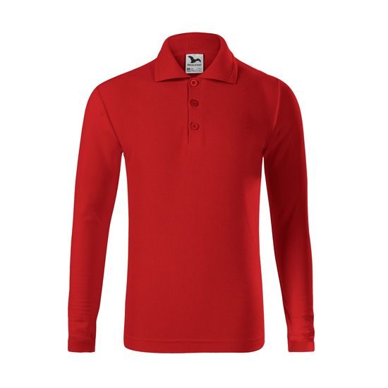 TRICOU POLO PENTRU COPII CU MÂNECI LUNGI PIQUE POLO LS - TRICOURI PENTRU COPII - ÎMBRĂCĂMINTE PENTRU COPII