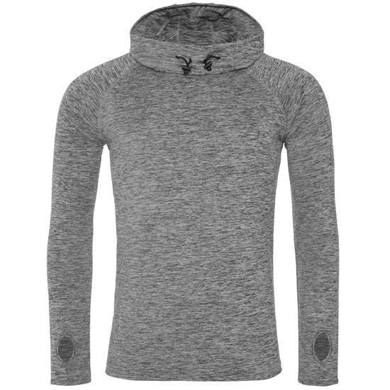 HERREN SWEATSHIRT MIT KAPUZE UND HOHEM KRAGEN COOL - SPORT SWEATSHIRTS OHNE REISSVERSCHLUSS - SPORT KLEIDUNG