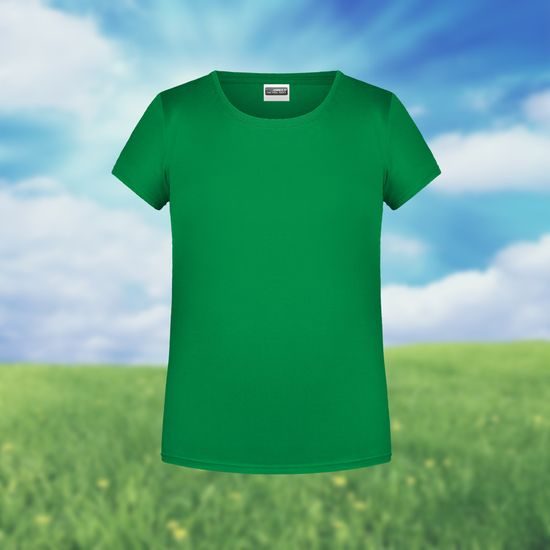 KLASICKÉ DIEVČENSKÉ TRIČKO Z BIOBAVLNY 8007G - TRIČKÁ Z BIOBAVLNY - OBLEČENIE