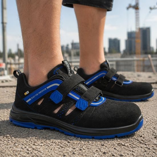 PRACOVNÍ SANDÁLY TRON S1PS ESD 4WIDE - ŠIROKÁ PRACOVNÍ OBUV - OBUV