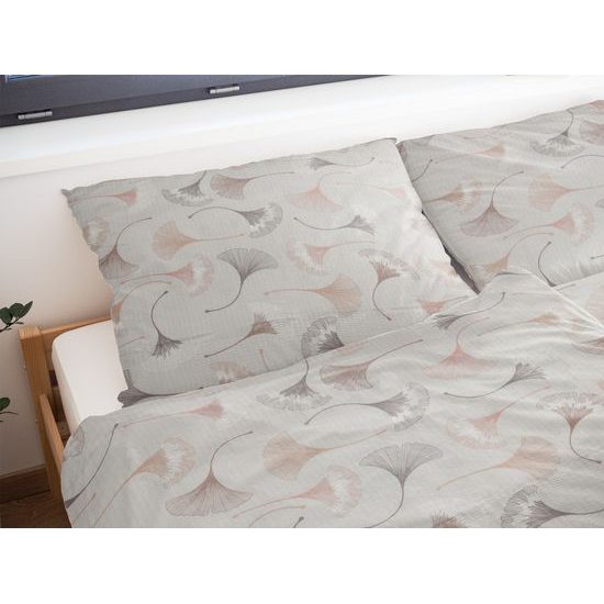 LENJERIE DE PAT DIN CREP GINKGO - LENJERII DE PAT CREPONATE - GOSPODĂRIE