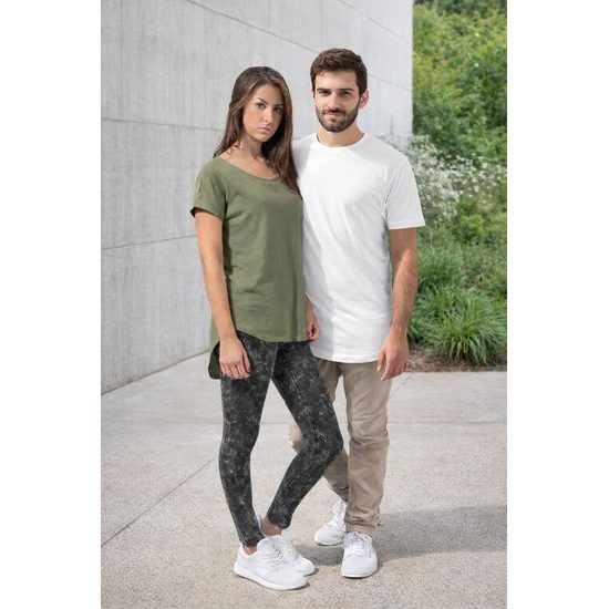 DÁMSKÉ TRIČKO S PRODLOUŽENÝM ZADNÍM DÍLEM - TRIČKA S KRÁTKÝM RUKÁVEM - OBLEČENÍ