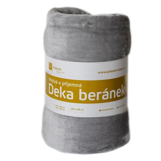 MIKROFLEECE TAKARÓ BÁRÁNYBŐR HATÁSÚ BÉLÉSSEL - TAKARÓK - HÁZTARTÁS