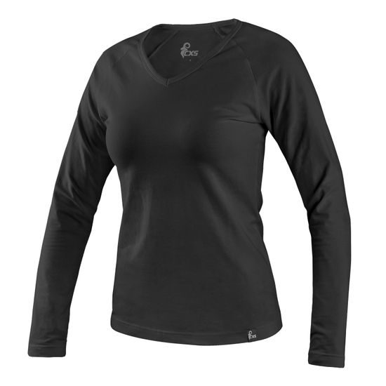 TRICOU DE DAMĂ CXS MARY CU DECOLTEU ÎN V - TRICOURI CU MÂNECĂ LUNGĂ - ÎMBRĂCĂMINTE
