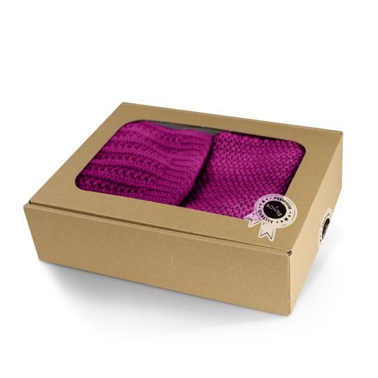 GESCHENKSET: MÜTZE MIT PFERDESCHWANZÖFFNUNG UND RUNDSCHAL - GESCHENKSETS - SETS UND GESCHENKE