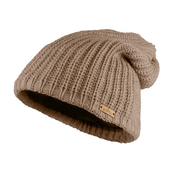 DAMEN LANGE WINTER BEANIE MIT FLEECE - STRICKMÜTZEN - ACCESSOIRES