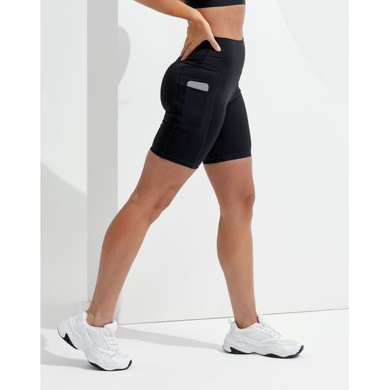 KRÁTKE DÁMSKE LEGÍNY S VYSOKÝM PÁSOM - ELASTICKÉ KRAŤASY - ŠPORTOVÉ OBLEČENIE