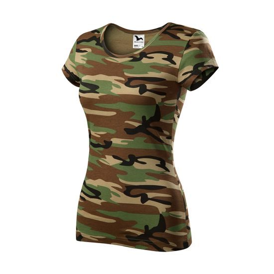 DAMEN T-SHIRT CAMO PURE - CAMOUFLAGE T-SHIRTS - KLEIDUNG