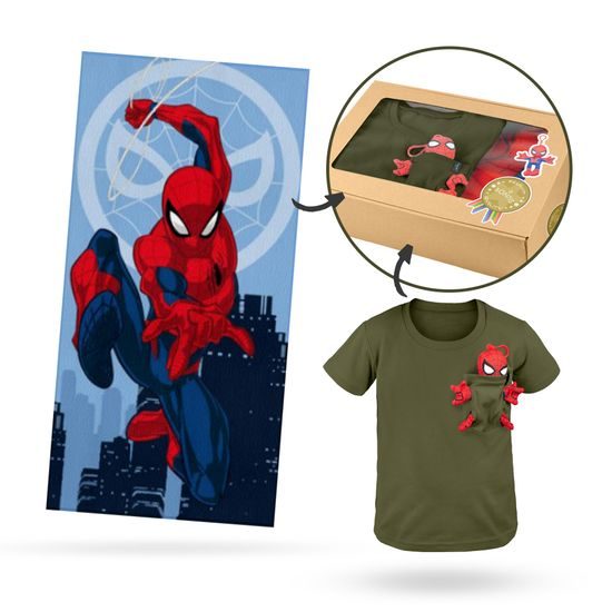 SET CADOU: SPIDER-MAN - ÎMBRĂCĂMINTE CU JUCĂRIE - ÎMBRĂCĂMINTE PENTRU COPII