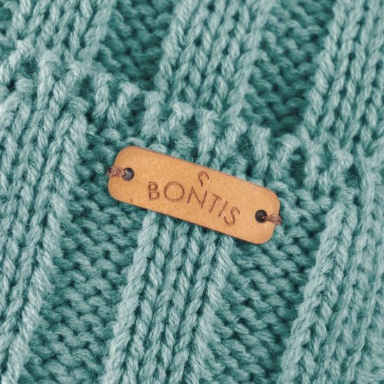 GERIPPTE DAMENMÜTZE MIT FELLBOMMEL - BOMMELMÜTZEN - CAPS UND MÜTZEN