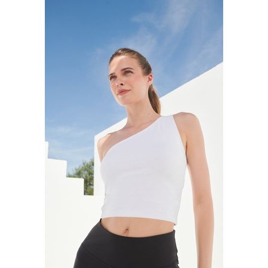 TOP DAMĂ PE UN UMĂR - TOPURI CROP TOP - ÎMBRĂCĂMINTE