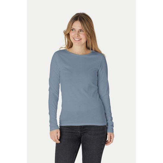 TRICOU CU MÂNECĂ LUNGĂ PENTRU FEMEI DIN BUMBAC ORGANIC FAIRTRADE - TRICOURI CU MÂNECĂ LUNGĂ - ÎMBRĂCĂMINTE