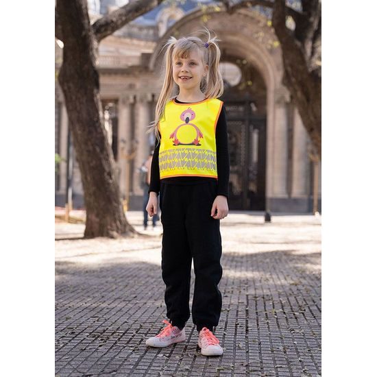 VESTĂ REFLECTORIZANTĂ PENTRU COPII CU MOTIVE ANIMALE - HAINE DE LUCRU PENTRU COPII - ÎMBRĂCĂMINTE PENTRU COPII