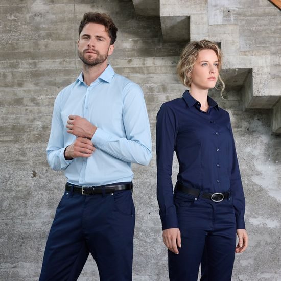 PÁNSKÁ KOŠILE S DLOUHÝM RUKÁVEM JN1372 - KOŠILE S DLOUHÝM RUKÁVEM - OBLEČENÍ