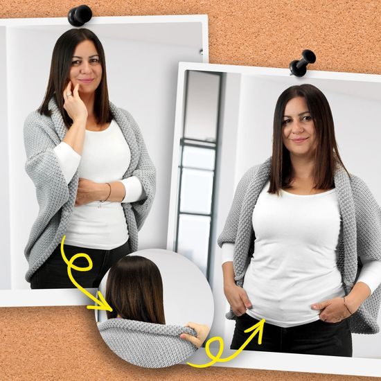 DÉLKU LZE UPRAVIT JEDNODUCHÝM ROLOVÁNÍM. - SVETRY - OBLEČENÍ