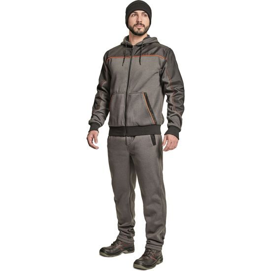 HANORAC PENTRU BĂRBAȚI CU FERMOAR CREMORNE - HANORACE CU FERMOAR - ÎMBRĂCĂMINTE