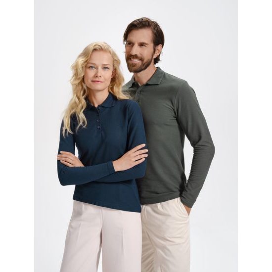 DÁMSKÁ POLOKOŠILE S DLOUHÝM RUKÁVEM PIQUE POLO LS - POLOKOŠILE S DLOUHÝM RUKÁVEM - OBLEČENÍ