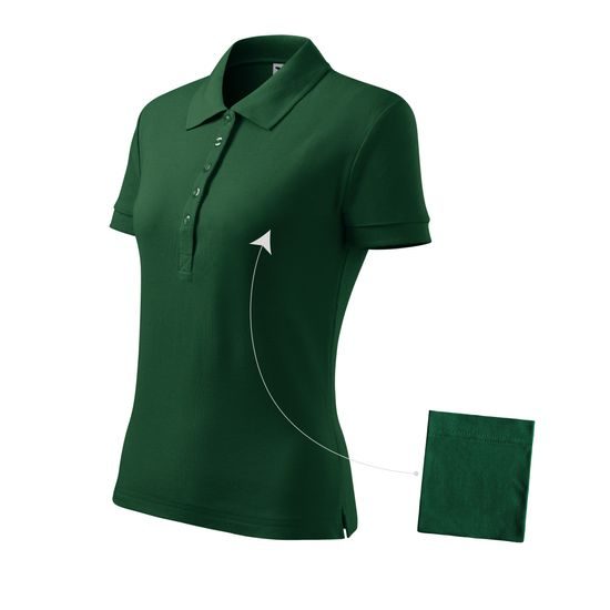 DAMEN POLO-SHIRT COTTON - KURZARM POLO-SHIRTS - KLEIDUNG