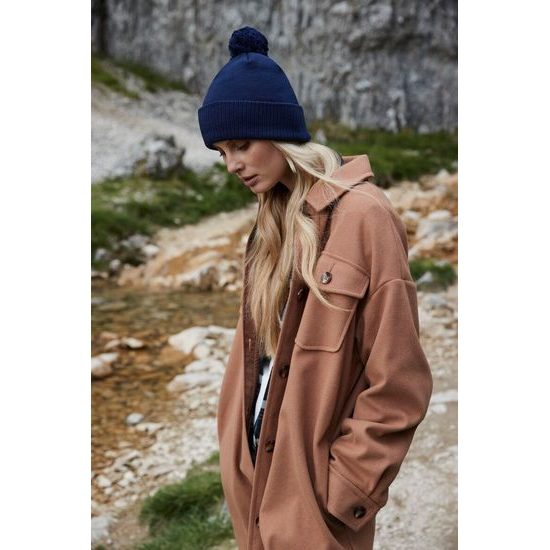 TÉLI SAPKA ORGANIKUS PAMUTBÓL SNOWSTAR - SAPKÁK POMPOMMAL - BASEBALL SAPKÁK ÉS SAPKÁK