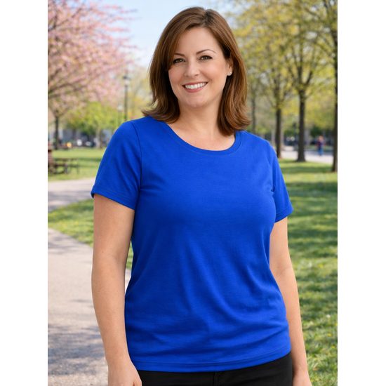 DÁMSKE TRIČKO BASIC - TRIČKÁ S KRÁTKYM RUKÁVOM - OBLEČENIE