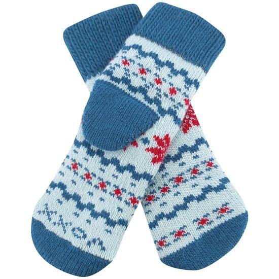 SET ZIMNÍCH PLETENÝCH PONOŽEK A PALČÁKŮ - KLASICKÉ PONOŽKY - OBUV