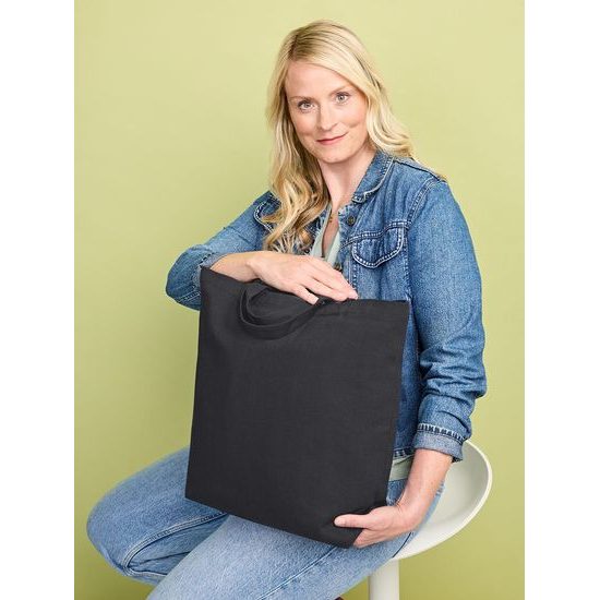MÂNERE MAI SCURTE PENTRU O PURTARE MAI CONFORTABILĂ ÎN MÂNĂ. - SACOȘE TEXTILE PUBLICITARE - TOTE BAGS - GENȚI ȘI RUCSACURI