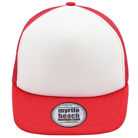 LAPOS KARIMÁJÚ TRUCKER SAPKA MB6207 - EGYENES SILTTEL - BASEBALL SAPKÁK ÉS SAPKÁK