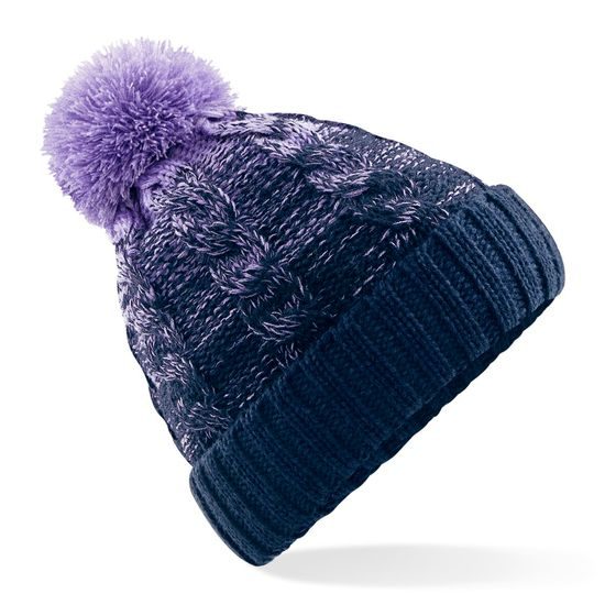 STRICKMÜTZE MIT BOMMEL OMBRÉ - BOMMELMÜTZEN - CAPS UND MÜTZEN