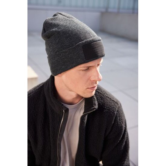 CĂCIULĂ CU PATCH MB7407 - CĂCIULI TRICOTATE - ACCESORII
