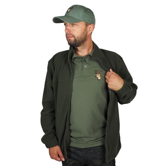 POLO-SHIRT MIT STICKEREI HIRSCH - JÄGER - KLEIDUNG