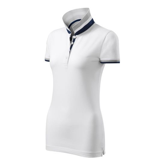 DAMEN POLO-SHIRT COLLAR UP - KURZARM POLO-SHIRTS - KLEIDUNG