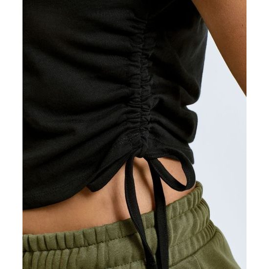 DÁMSKÝ ŘASENÝ CROP TOP - CROP TOPY - OBLEČENÍ