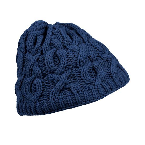 DÁMSKA VZOROVANÁ PLETENÁ ZIMNÁ ČIAPKA - PLETENÉ ČIAPKY - ŠILTOVKY A ČIAPKY