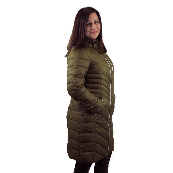 DÁMSKÝ ZATEPLENÝ KABÁT L-SURE SYLVIA LADY - PROŠÍVANÉ A PÉŘOVÉ BUNDY - OBLEČENÍ