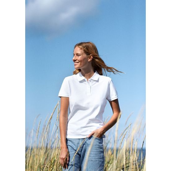 TRICOU POLO CLASSIC PENTRU FEMEI DIN BUMBAC ORGANIC FAIRTRADE - TRICOURI POLO - ÎMBRĂCĂMINTE