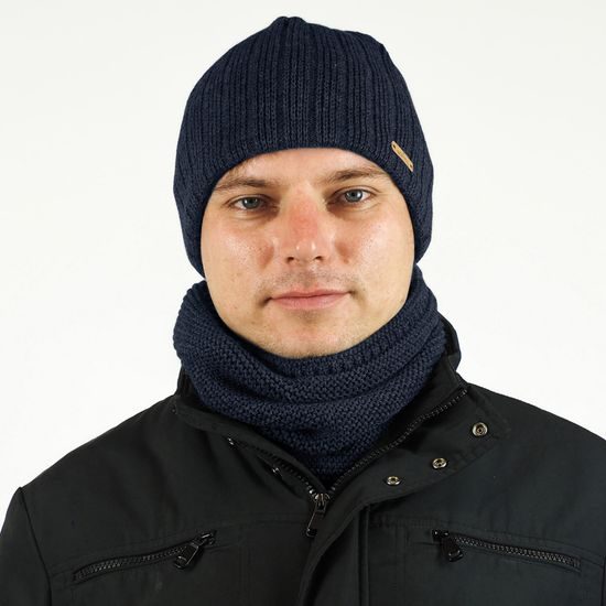 GIFT SET: MEN'S STRIPED BEANIE AND NECK WARMER - GIFT SETS - SETS AND GIFTS