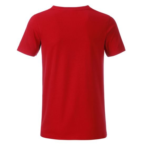 TRICOU CLASIC PENTRU BĂIEȚI DIN BUMBAC ORGANIC 8008B - TRICOURI DIN BUMBAC ORGANIC - ÎMBRĂCĂMINTE