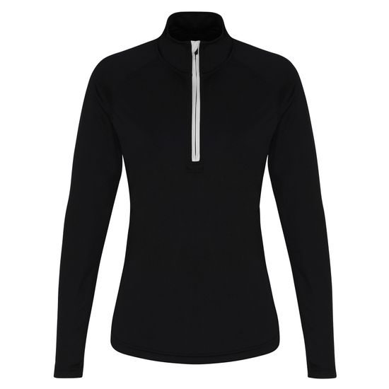 TRICOU DAMĂ CU MÂNECĂ LUNGĂ ȘI FERMOAR 1/4 - BLUZE SPORT CU MÂNECI LUNGI - ECHIPAMENT SPORTIV