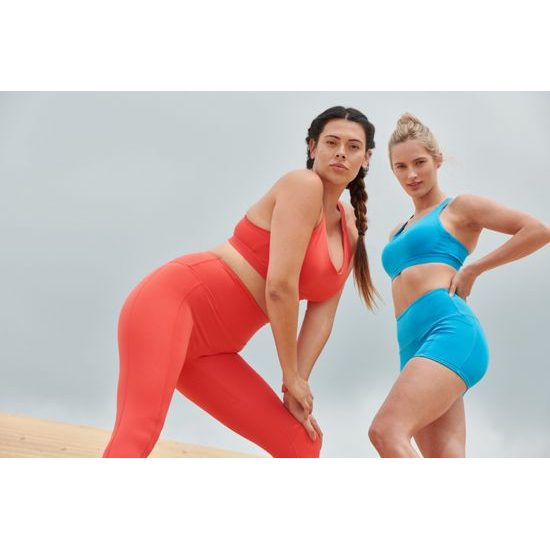 PANTALONI SCURȚI DE SPORT ELASTICI CU TALIE ÎNALTĂ PENTRU FEMEI - PANTALONI SCURȚI ELASTICI - ECHIPAMENT SPORTIV