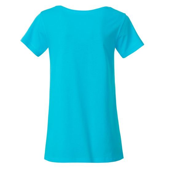 TRICOU CLASIC DE DAMĂ DIN BUMBAC ORGANIC 8007 - TRICOURI DIN BUMBAC ORGANIC - ÎMBRĂCĂMINTE