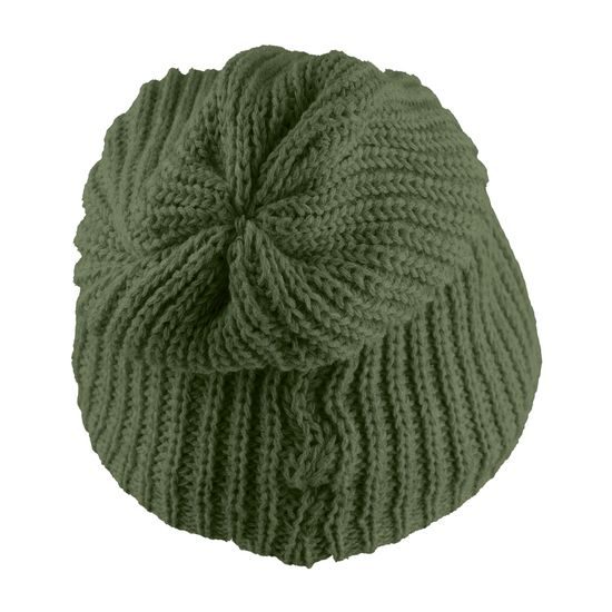 WOMEN'S SLOUCHY WINTER HAT WITH FLEECE - KNITTED BEANIES - ACCESSORIES