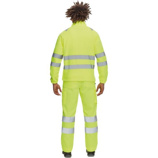 HANORAC REFLECTORIZANT DIN FLEECE PENTRU BĂRBAȚI ALMERIA - HANORACE REFLECTORIZANTE - HAINE DE LUCRU